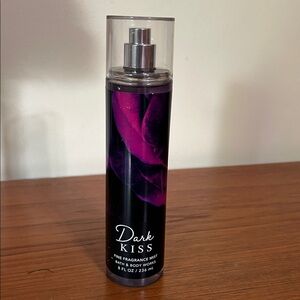 Bath & Body Works Dark Kiss Mist with Purple and Black Design